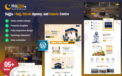 Hajja - WordPress-thema voor Hajj, Umrah-agentschappen en islamitische centra