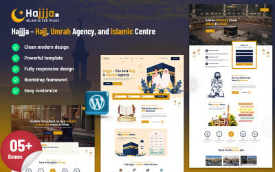 Hajjja – Thème WordPress pour le Hajj, l&amp;#39;Agence de la Omra et le Centre islamique