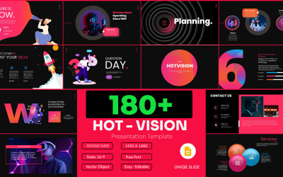 Hot-Vision Google Slide-Präsentationsvorlage