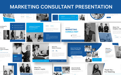 Modèle de diapositive Google pour consultant en marketing Présentation