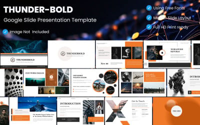 Modèle de présentation de diapositives Google Thunder-Bold