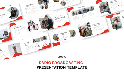 Radio-uitzending Keynote-sjabloonpresentatie