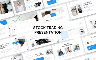 Presentazione del modello di diapositiva Google per il trading azionario