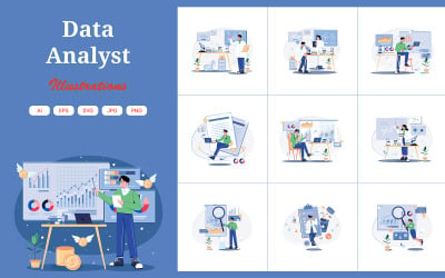 M569_Data Analyst-Illustrationspaket