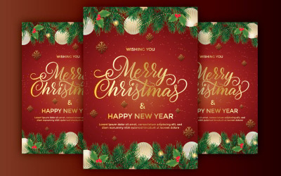 Frohe Botschaft: Ein festliches Fest voller Weihnachtsstimmung auf dieser Feiertagsvorlage im A4-Format!