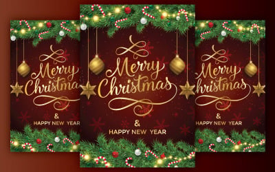 Joyful Festivities: A Merry Christmas Template for A4 Celebrations!