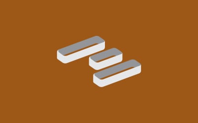 Modèle de conception de logo minimal de lettre E moderne