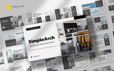 Simplearch – мінімалістична архітектура, шаблон Google Slides