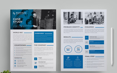 Corporate Case Study Design Layout