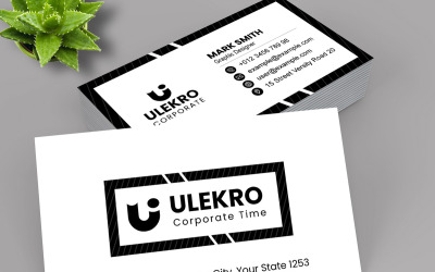Kreative individuelle Visitenkartenvorlage