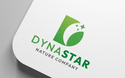 Logo étoile dynamique lettre D