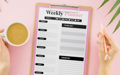 Planejador Semanal - Layout de Modelos