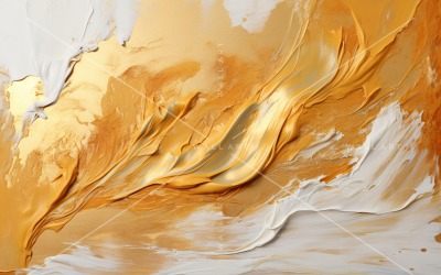 Decorazione artistica da parete in lamina dorata 4
