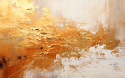Elegante Wandkunst mit goldener Folie 1