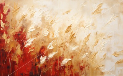 Golden Foil Art Abstract Expressions 4