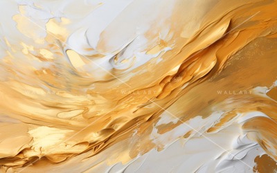 Künstlerisches Wanddekor Goldfolie 1