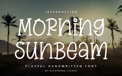 Morning Sunbeam - Fonte manuscrita