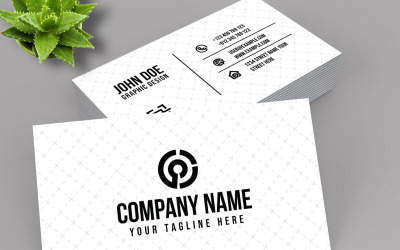 Plantillas creativas de tarjetas de presentación blancas