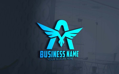 Projekt logo Creative Eagle A Letter - tożsamość marki