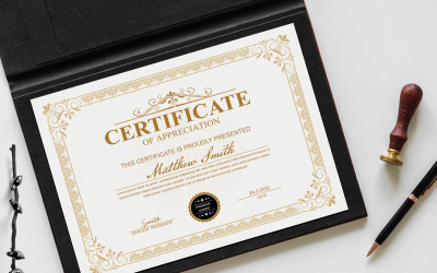 Certificado de agradecimiento - Plantilla