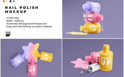 Nagellak mockup sjabloon