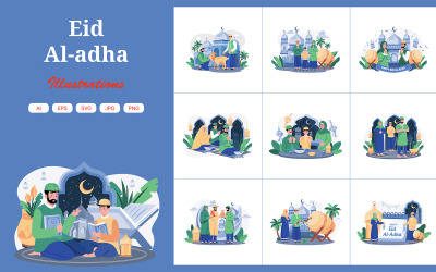 Pakiet ilustracji M545_Eid Al-adha
