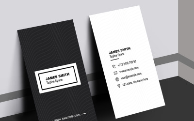 Rozložení šablony návrhu profesionální vizitky