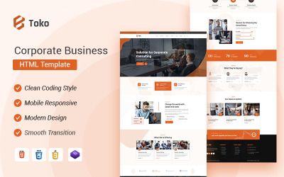 Toko - Corporate Business HTML-mall