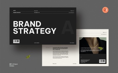 Varumärkesstrategi PowerPoint-layout