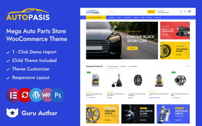 Autopassis - 汽车、汽车零部件和工具店 Elementor WooCommerce 响应式主题