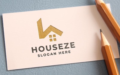 Houseze 房地产字母 H 徽标