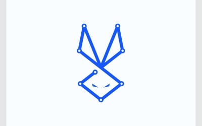 Kanin teknologi digital logotyp