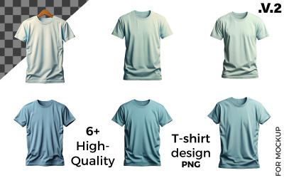 Conception de t-shirt vue de face. pour la maquette. v2