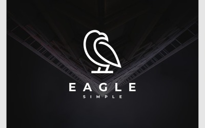 Eenvoudig Eagle Hawk Falcon-logo