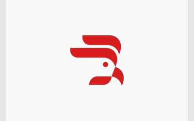 Eenvoudig kippenhaan-logo