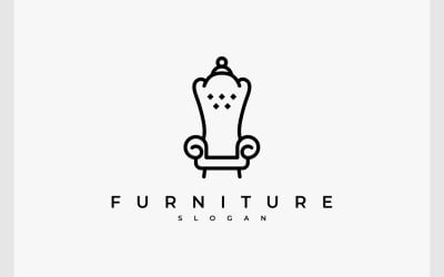 Elegant Chair Furniture Logo