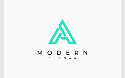 Letter A Modern Monogram Logo