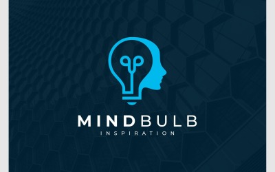 Logo dell&amp;#39;idea della lampadina umana