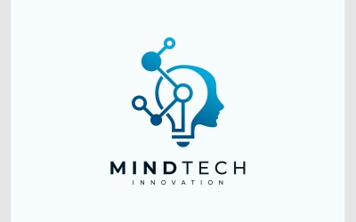 Logotipo de tecnología de innovación humana