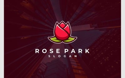 Rose Flower Blossom Modern Logo