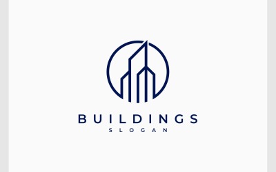 Simple Building Apartment Logo
