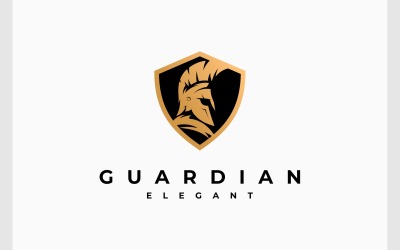 Spartan Kalkanı Altın Amblem Logosu