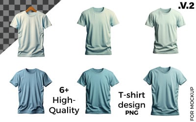 T-shirtdesign framifrån. för Mockup. v2