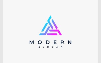 Triangle Geometric Modern Logo