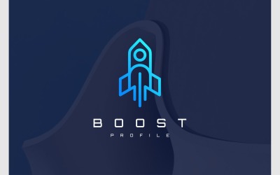 Boost Rocket People Person Logo