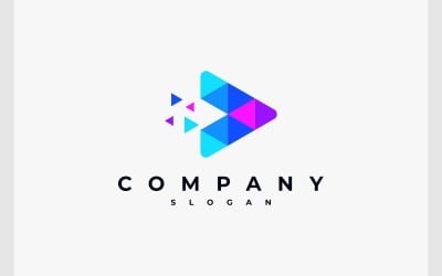 Bouton Lecture Logo Tech Moderne