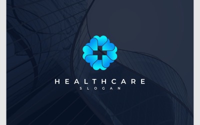 Gezondheidszorg medische liefde Logo