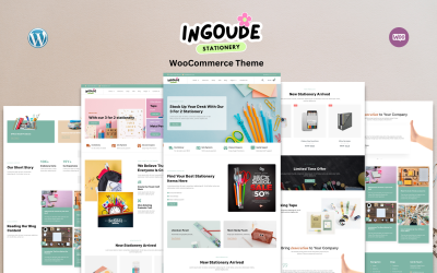Ingoude - Kırtasiye Mağazası Woo-Commerce Teması