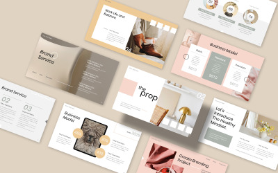 Nieruchomość Estetyczna prezentacja propozycji biznesowej Szablon Prezentacji Google