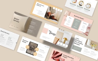 Plantilla de diapositivas de Google para presentación de propuesta comercial de estética inmobiliaria